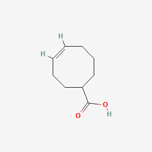 Chemical structure of Cyclooct-4-enecarboxylic acid