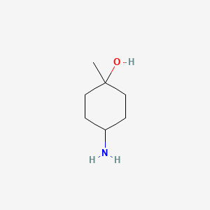 Chemical structure of Trans-4-amino-1-methyl-cyclohexanol