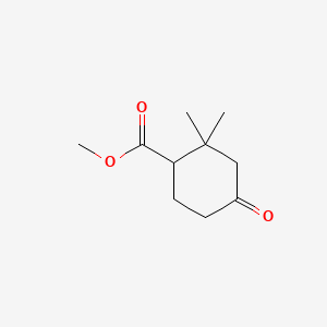 Chemical structure of Methyl 2,2-dimethyl-4-oxocyclohexane-1-carboxylate