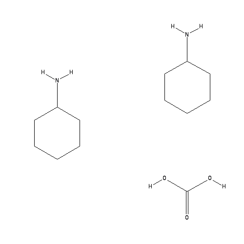 Chemical structure of Cyclohexanamine carbonate