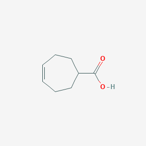 Chemical structure of Cyclohept-4-enecarboxylic acid