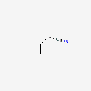 Chemical structure of Cyclobutylideneacetonitrile