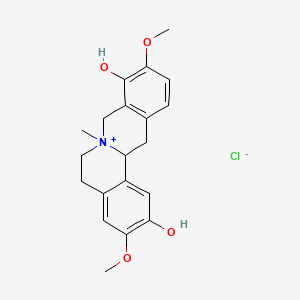 Chemical structure of Cyclanoline chloride