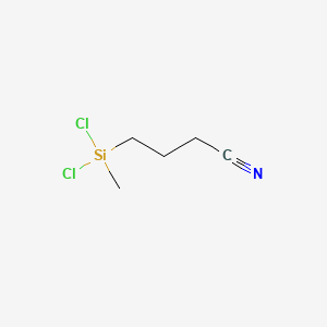 Chemical structure of Cyanopropylmethyldichlorosilane