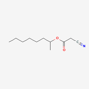 Chemical structure of Octan-2-yl cyanoacetate