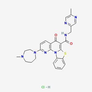 Chemical structure of CX-5416 HCl