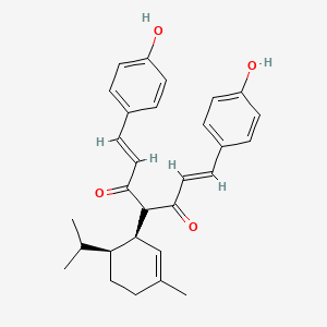 Chemical structure of Curcumaromin C