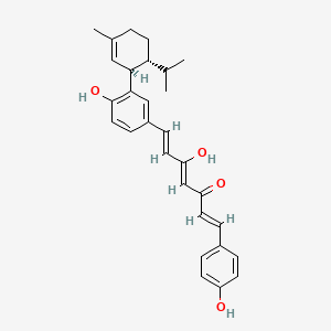 Chemical structure of Curcumaromin A