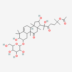 Chemical structure of Cucurbitacin IIa 2-O-glucoside