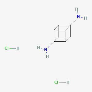 Chemical structure of Cubane-1,4-diamine dihydrochloride