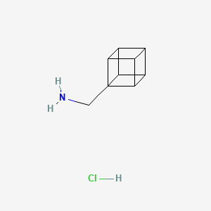 Chemical structure of Cuban-1-ylmethanamine hydrochloride