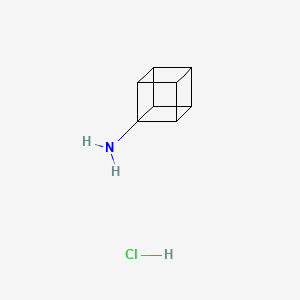 Chemical structure of Cuban-1-amine hydrochloride