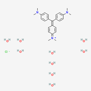 Chemical structure of Crystal Violet Nonahydrate