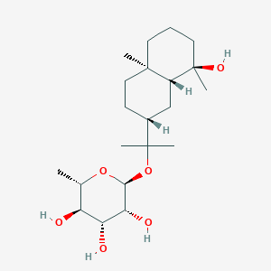 Chemical structure of Cryptomeridiol 11-rhamnoside