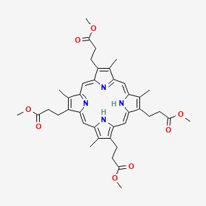 Chemical structure of Coproporphyrin III tetramethyl ester