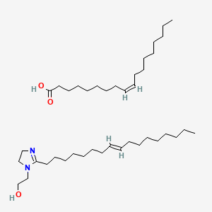 Chemical structure of compound with 2-(heptadec-8-enyl)-4,5-dihydro-1H-imidazole-1-ethanol