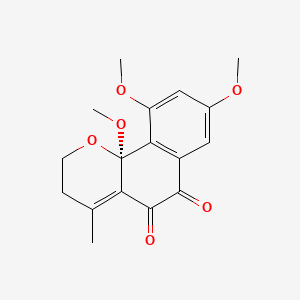 Chemical structure of Colelomycerone A