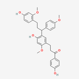 Chemical structure of Cochinchinenin C