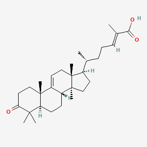 Chemical structure of Coccinic acid