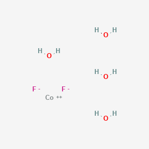Chemical structure of Cobalt(II) fluoride tetrahydrate