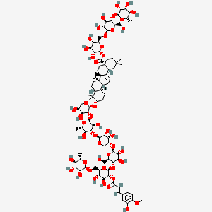 Chemical structure of Clematomandshurica saponin B