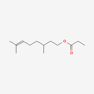 Chemical structure of Citronellyl Propionate