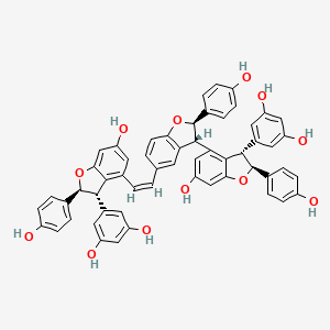 Chemical structure of cis-Vitisin B