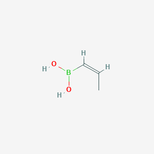 Chemical structure of cis-Propenylboronic acid