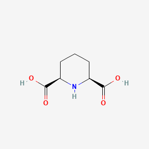 Chemical structure of Cis-piperidine-2,6-dicarboxylic acid