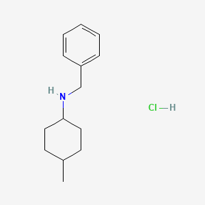 Chemical structure of cis-N-Benzyl-4-methylcyclohexanamine hydrochloride