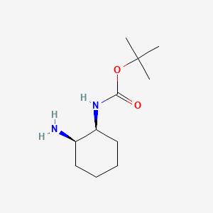 Chemical structure of (1S,2R)-Cyclohexane-1,2-diamine, N1-BOC protected