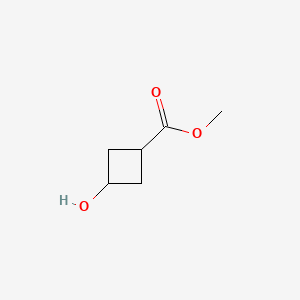 Chemical structure of cis-Methyl 3-hydroxycyclobutanecarboxylate