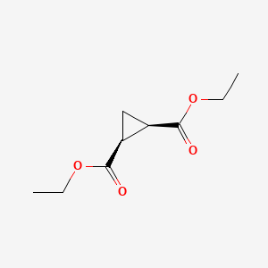 Chemical structure of cis-Diethyl cyclopropane-1,2-dicarboxylate