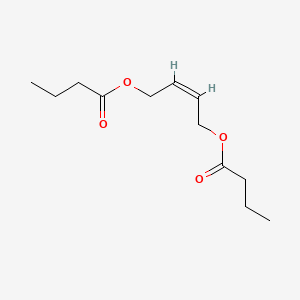 Chemical structure of cis-1,4-Dibutyryloxy-2-butene