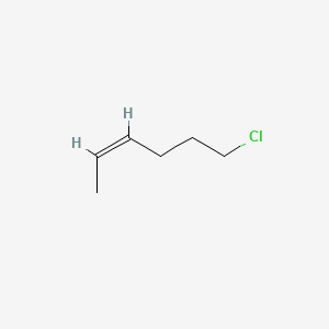 Chemical structure of cis-6-Chloro-2-hexene