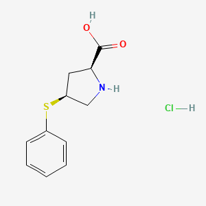 Chemical structure of Cis-4-phenylthio-L-proline