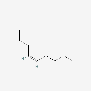 Chemical structure of cis-4-Nonene