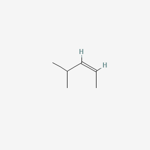Chemical structure of cis-4-Methyl-2-pentene
