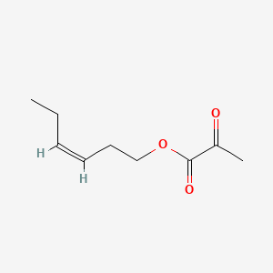 Chemical structure of cis-3-Hexenyl Pyruvate