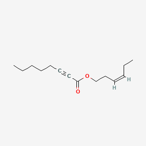 Chemical structure of cis-3-Hexenyl 2-octynoate