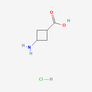 Chemical structure of cis-3-Aminocyclobutanecarboxylic acid hydrochloride