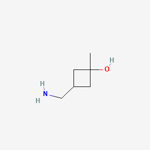 Chemical structure of cis-3-(Aminomethyl)-1-methylcyclobutanol