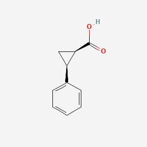 Chemical structure of cis-2-Phenylcyclopropane-1-carboxylic acid