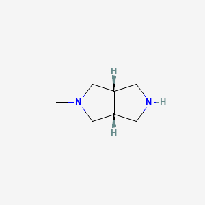 Chemical structure of cis-2-Methylhexahydropyrrolo[3,4-c]pyrrole