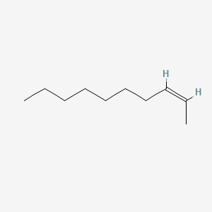 Chemical structure of cis-2-Decene