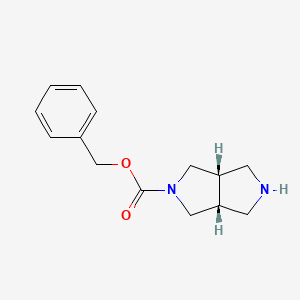 Chemical structure of cis-2-Cbz-hexahydropyrrolo[3,4-c]pyrrole