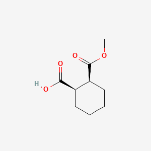 Chemical structure of cis-2-Carbomethoxycyclohexane-1-carboxylic acid
