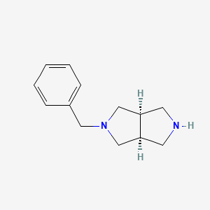 Chemical structure of cis-2-Benzylhexahydropyrrolo[3,4-c]pyrrole
