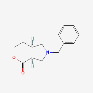 Chemical structure of Cis-2-Benzylhexahydropyrano[3,4-C]Pyrrol-4(2H)-One