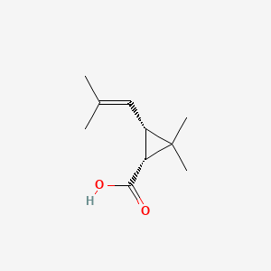 Chemical structure of Chrysanthemic Acid